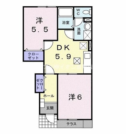 マックスシティⅠの物件間取画像